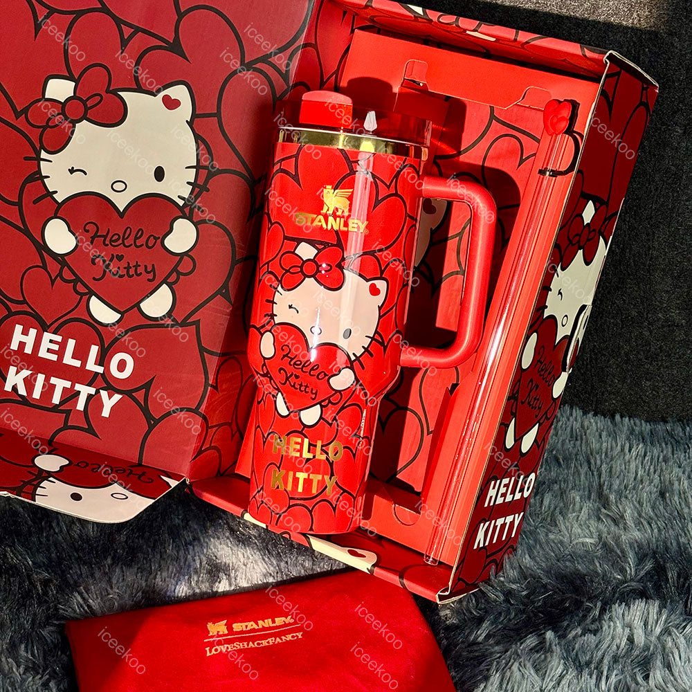 40oz Red Kitty Tumbler