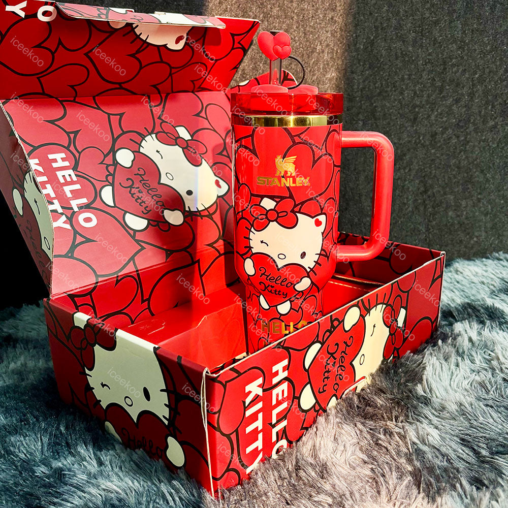 40oz Red Kitty Tumbler