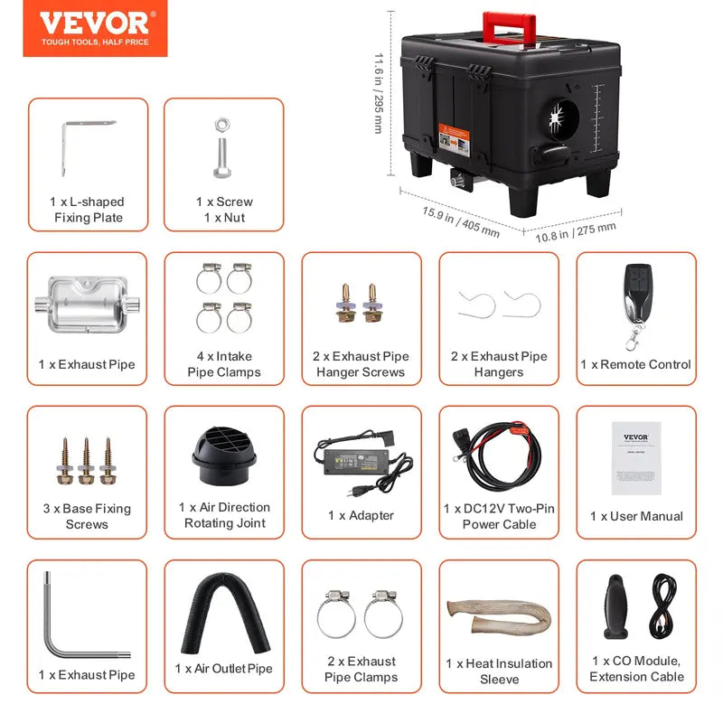 VEVOR 8KW Toolbox Diesel Heater