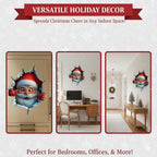 🎄Creative three-dimensional Santa Claus wall sticker！